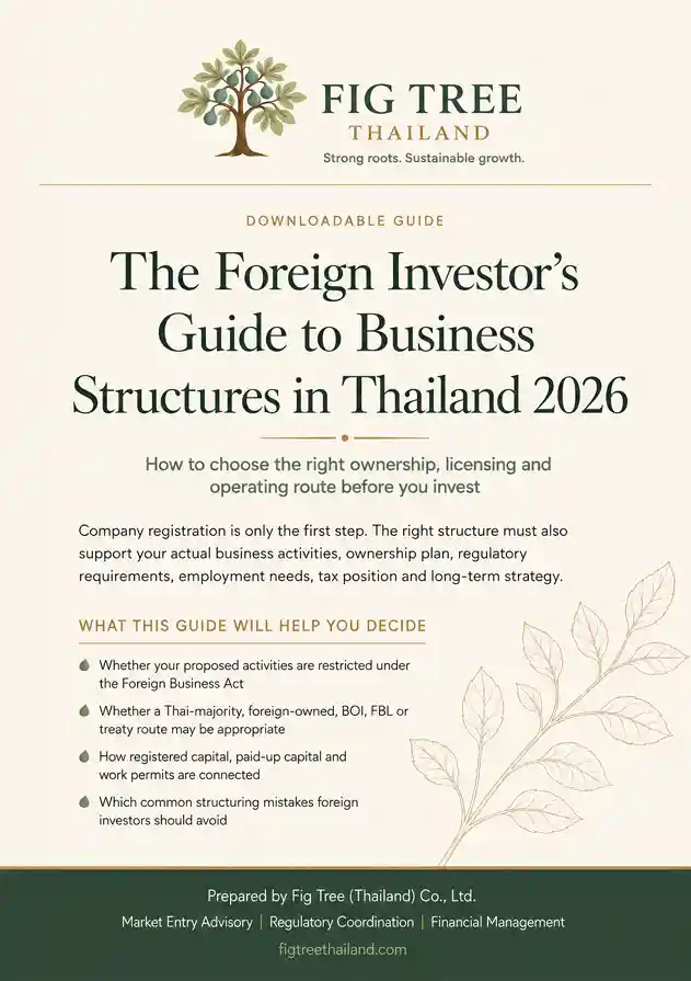 The Foreign Investor’s Guide to Business Structures in Thailand 2026